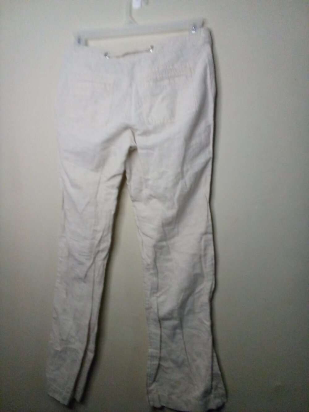 Banana Republic Pants Women 6 Linen Cotton Martin Fit Drawstring Beige - Picture 11 of 15